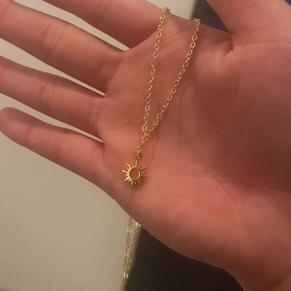 Neiman Marcus 14K Gold Plated SunNecklace - Picture 4 of 6